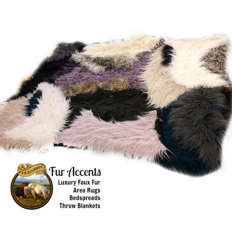 Faux Fur Shaggy Llama Sheepskin Throw Rug Blanket Shaggy Etsy