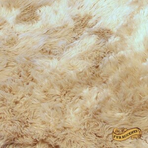 Faux Fur Sheepskin Area Rug Multi Pelt Design Beige Shaggy Shag Designer Fur Rugs Fur Accents USA image 3