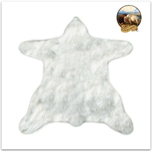 Faux Fur Bear Skin Rug - Thick - Soft and Realistic - 9 Great Colors and Sizes - Shaggy Soft - Shag - Designer Fur Rugs  Fur Accents USA