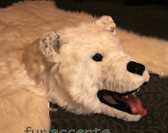 クマの毛皮のラグ - ハンドメイド - リアル - 実物大 - 高級毛皮
