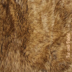 Luxurious Faux Fur Bed Spread Comforter Throw Blanket or DUVET Plush Light Brown Wolf Coyote Fur Luxury Shag image 2