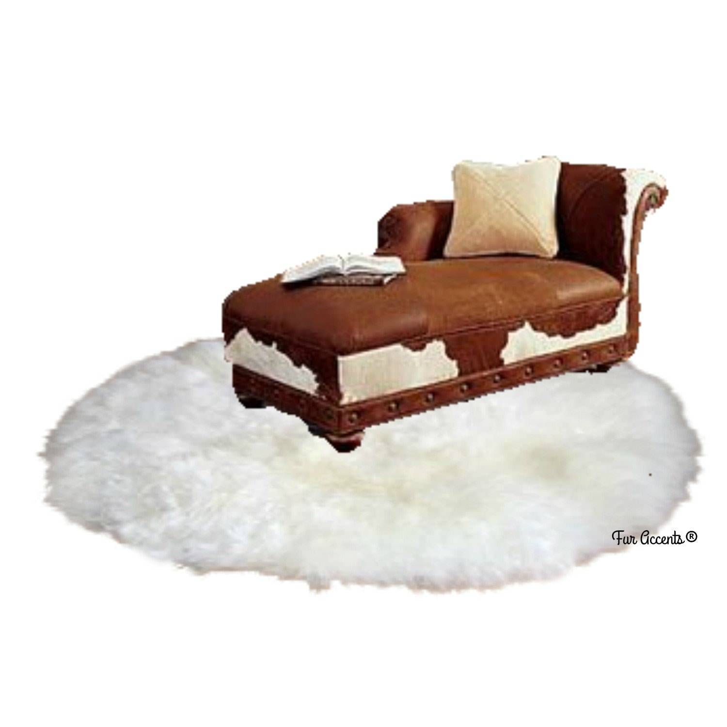 White Round Shag Rug Large Faux Sheepskin Shag Luxury Etsy