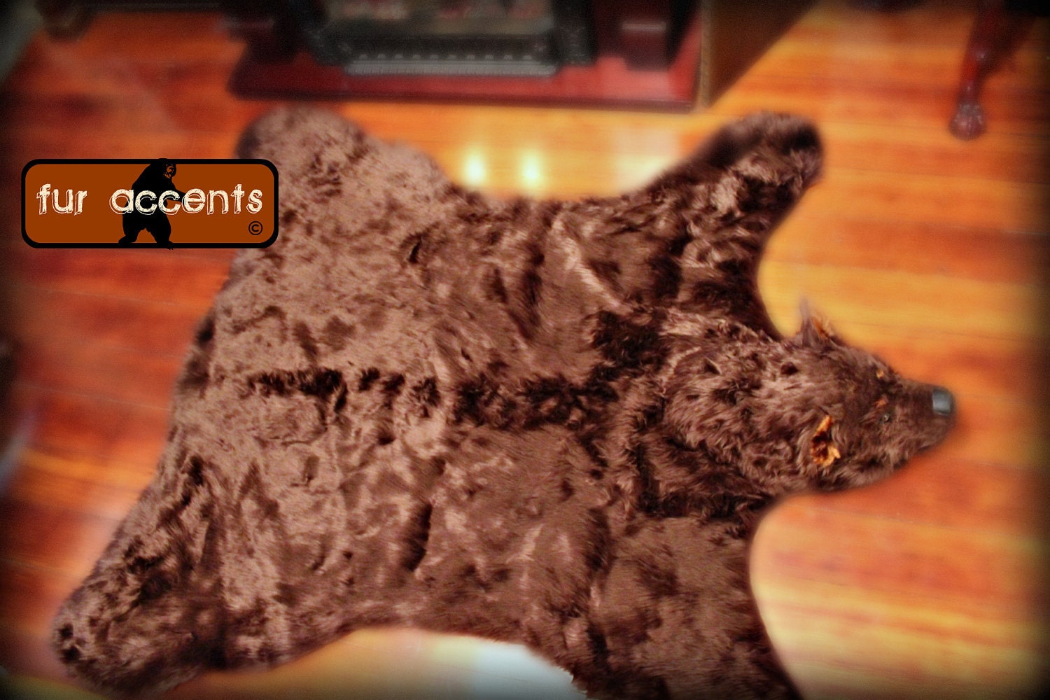 Hand Made BEAR SKIN RUG One of a Kind Faux Fur. Looks and Etsy