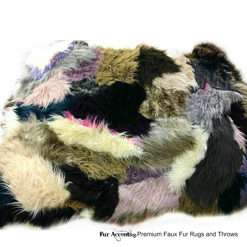 Faux Fur Shaggy Llama Sheepskin Throw Rug Blanket Shaggy Etsy