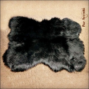 Faux Fur Thick Shag Random Sheepskin Accent Rug -  Soft Plush Stylish - 6 Great Colors and Sizes - Designer Shag Rugs  Fur Accents USA