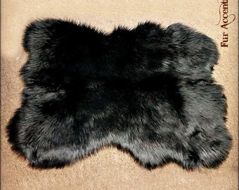 Faux Fur Thick Shag Random Sheepskin Accent Rug -  Soft Plush Stylish - 6 Great Colors and Sizes - Designer Shag Rugs  Fur Accents USA