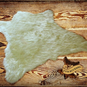 Faux Fur Bear Skin Rug - Fake Polar Bear Hide - Black Bear- Grizzly Bear Pelt Rug - All New Sizes and Colors