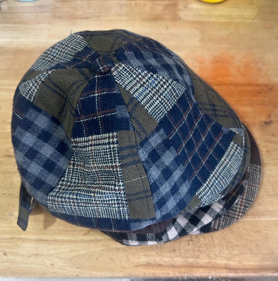 Pretty Spring Forward Striped Plaid Beret, Lady Forward Hat, Lady Extremely Beautiful Bucket ...