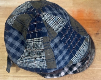 Striped plaid beret, Lady forward hat, Lady extremely beautiful Bucket hat, Girls Spring Autumn Winter Beret, Beanie, Sun Hat, Top Hat