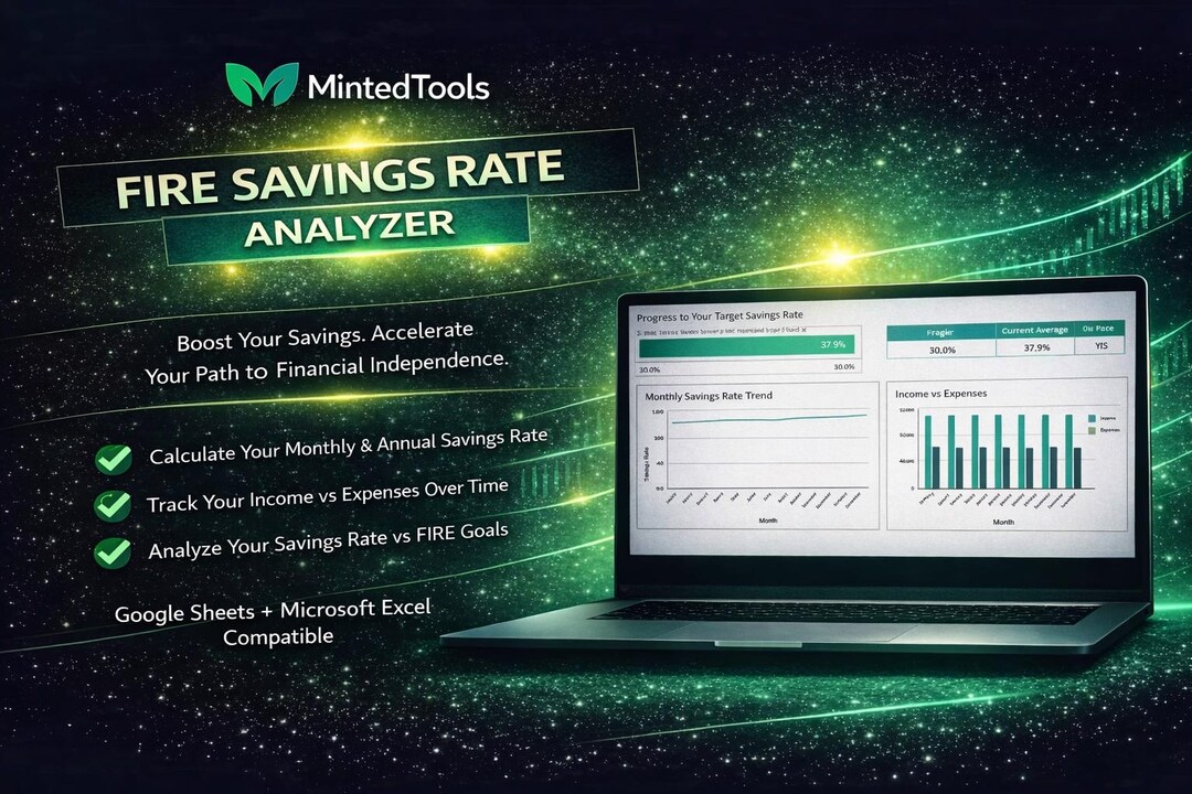 FIRE Savings Rate Analyzer Spreadsheet | Financial Independence Savings ...