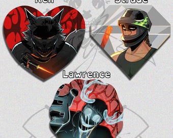 Llavero acrílico de doble cara Two Faced YKMET/BTD Ren, Strade, Lawrence [novio hasta la muerte]