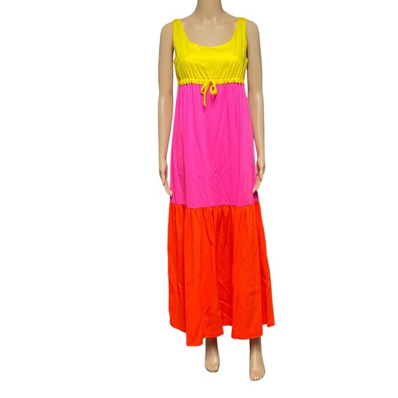 Kauhane Knee Length Beige Hawaiian Dress main image 1