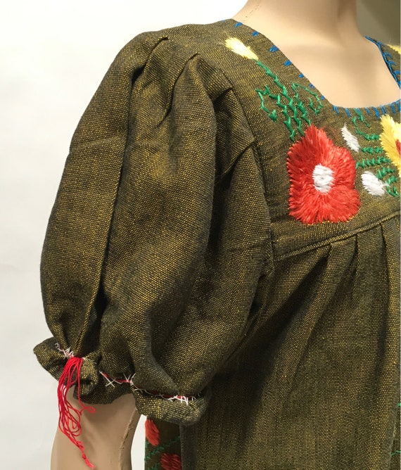 Ethnic Dress Hand Embroidered Floral Maxi Frock V… - image 6