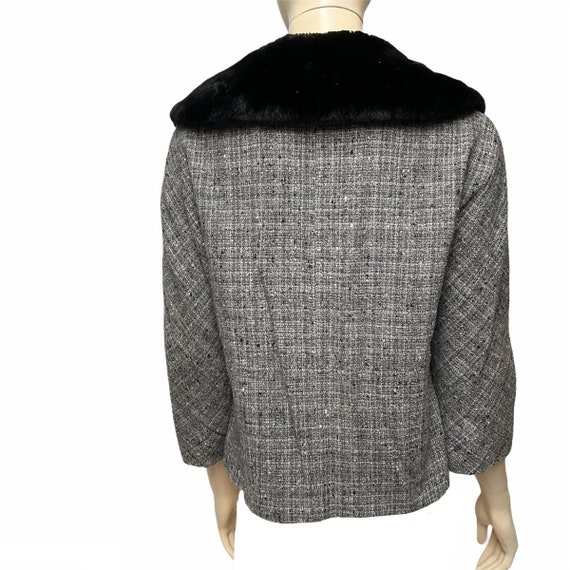 Tweed Fur Blazer Marisa California - image 6