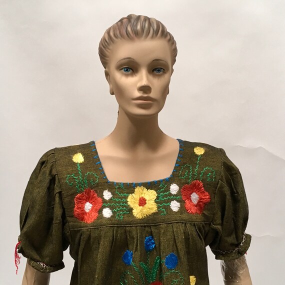 Ethnic Dress Hand Embroidered Floral Maxi Frock V… - image 8