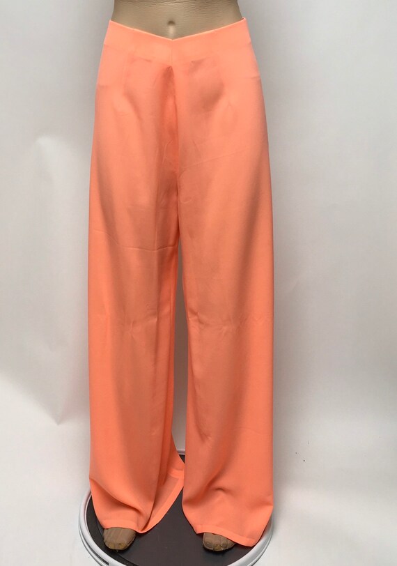 Shalwar Kameez Tunic Dress Pants Neon Orange - image 3