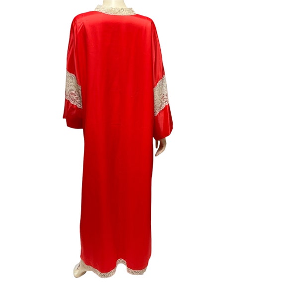 INTIME Peignoir Set Nightgown Robe Red Lingerie - image 5