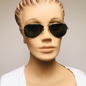 Ray Ban 12K Gold Filled Aviator Sunglasses Bausch Lomb