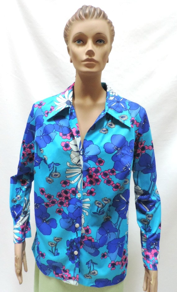 70s Disco Blouse Montgomery Ward