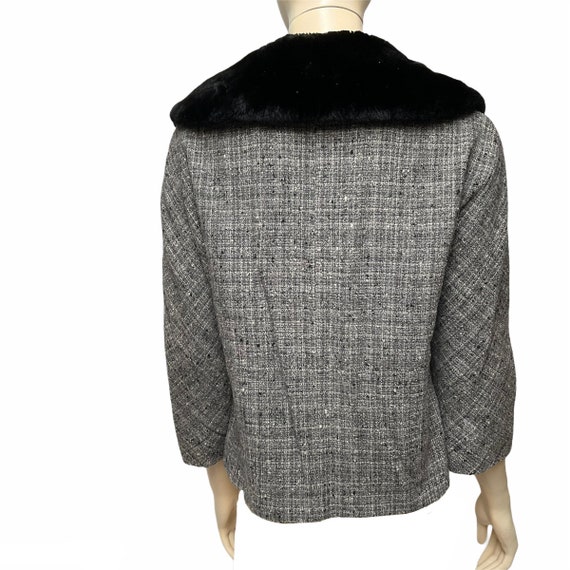 Tweed Fur Blazer Marisa California - image 2