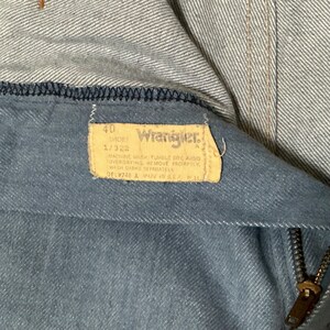 70s Wrangler Jeans Light Blue Flared image 7