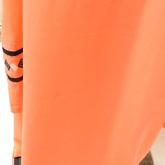 Shalwar Kameez Tunic Dress Pants Neon Orange - image 9