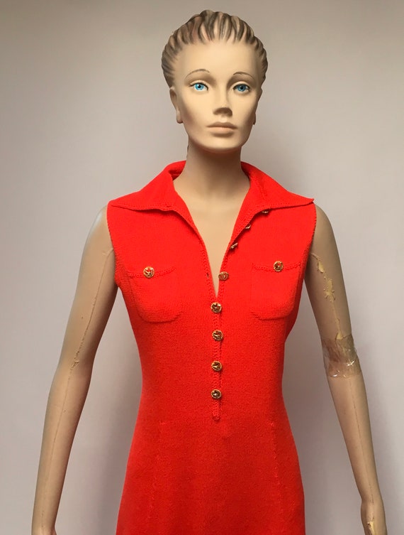 reserved knitted dress Jersey dress with tie waist belt Color beige - RESERVED