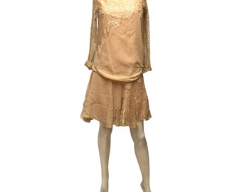 1920s Dress Dropped Waist