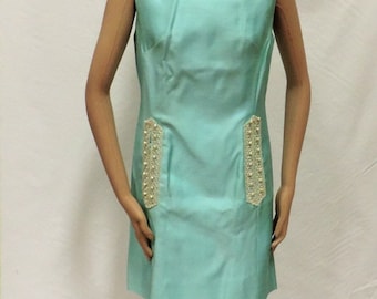 1960s Shift Dress Sequins Beads