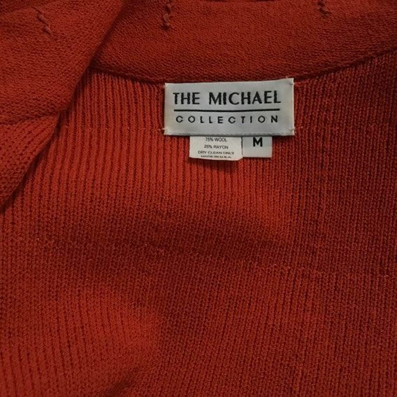 Red Santana Knit Pantsuit The Michael Collection - image 10