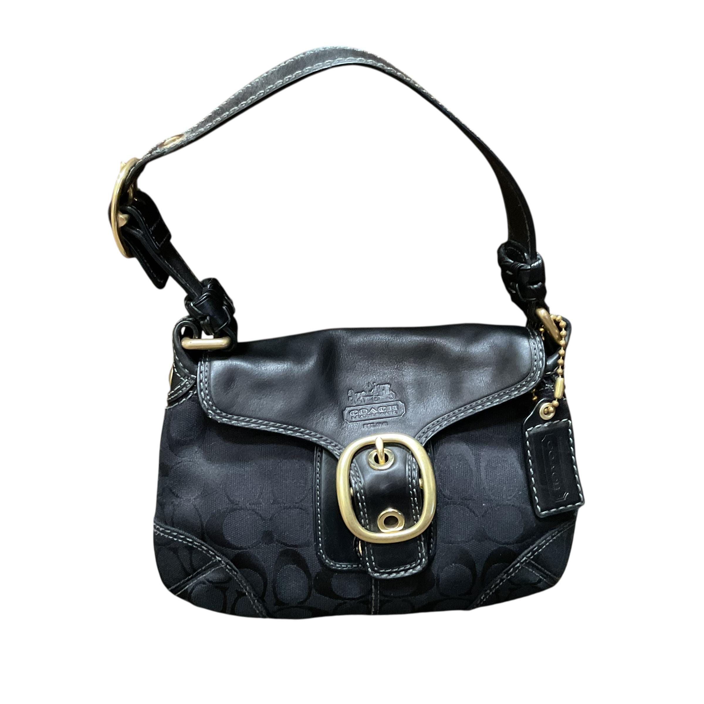 Vintage Coach Black Bleeker Bag - Etsy