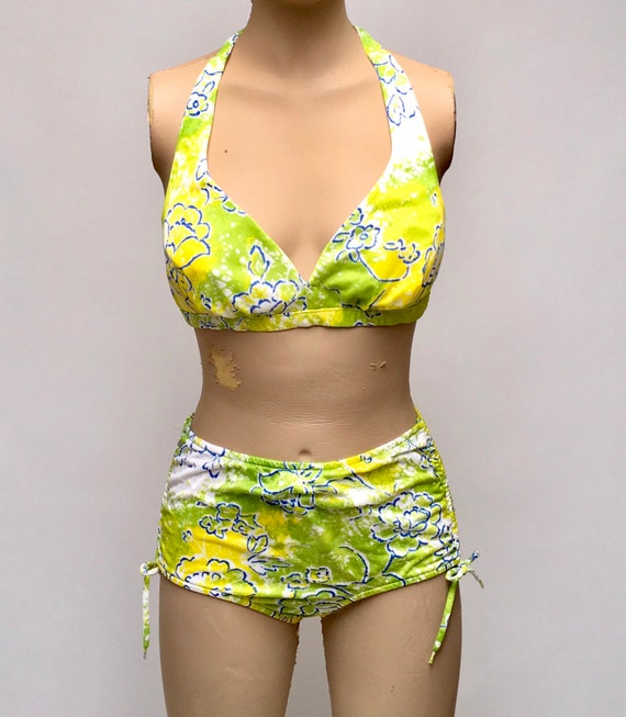Robby Len Swimsuit, 2 Piece Bathing Suit, Halter T