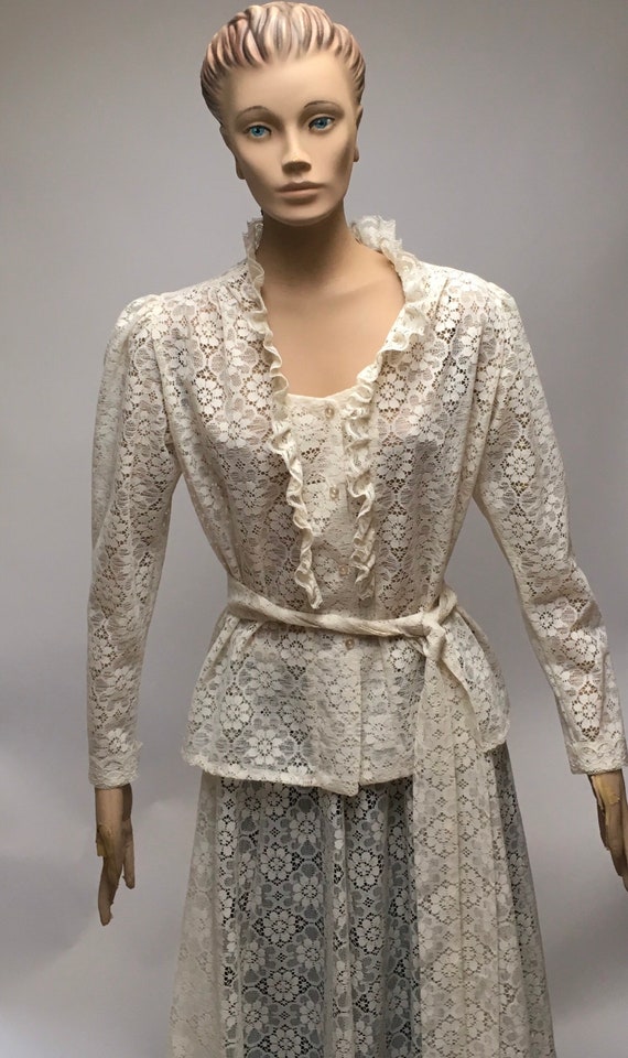 Prairie Maxi Skirt Set Modesty Dress - image 9