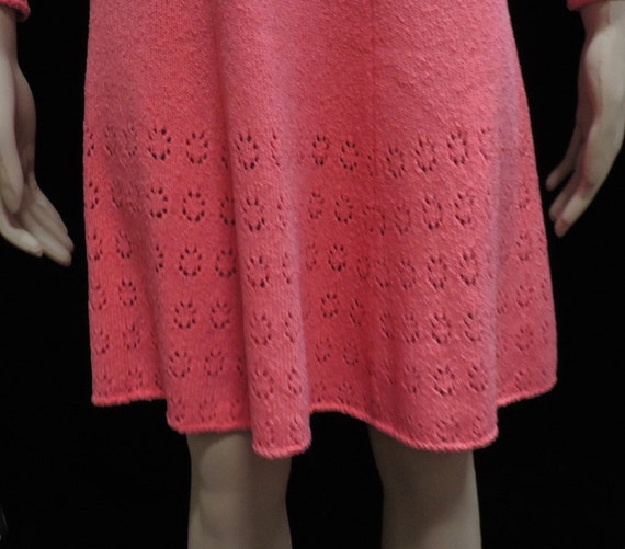 Lillie Rubin Dress Knit Peach - image 4