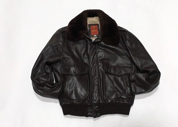 Sherman Leather Bomber Jacket