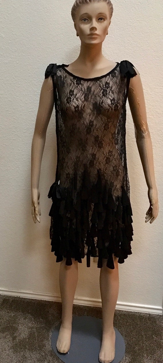 black short night dress