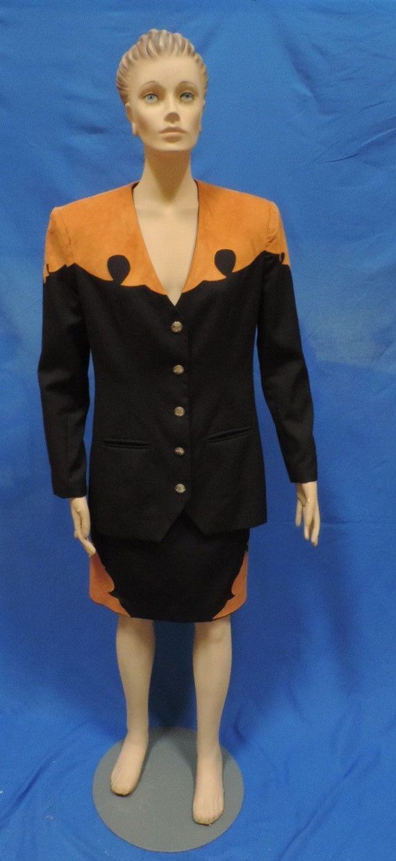 1980s Western Skirt Suit Robellas Dallas Texas - image 1