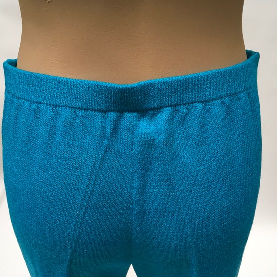 Turquoise Blue Santana Knit Pantsuit The Michael … - image 5