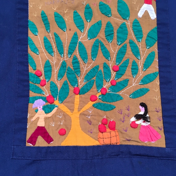 Folk Art Appliqué Maxi Dress Santa Fe