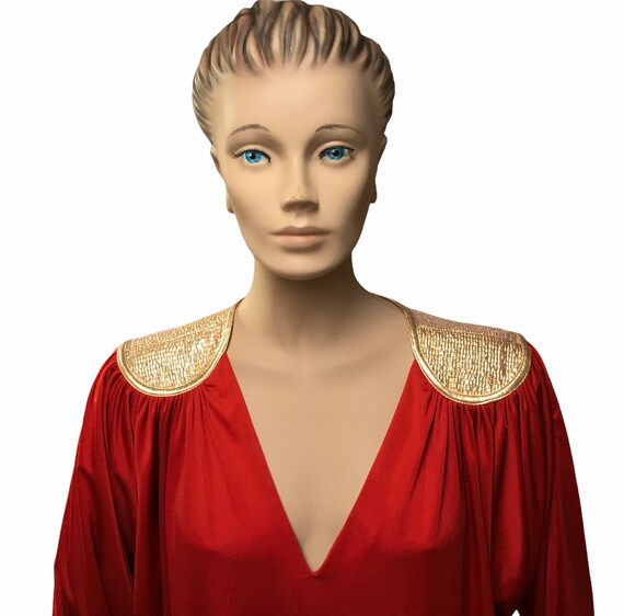 Red Gown Bill Tice Kimono Dress - image 3