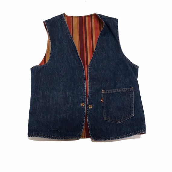 levis vest denim