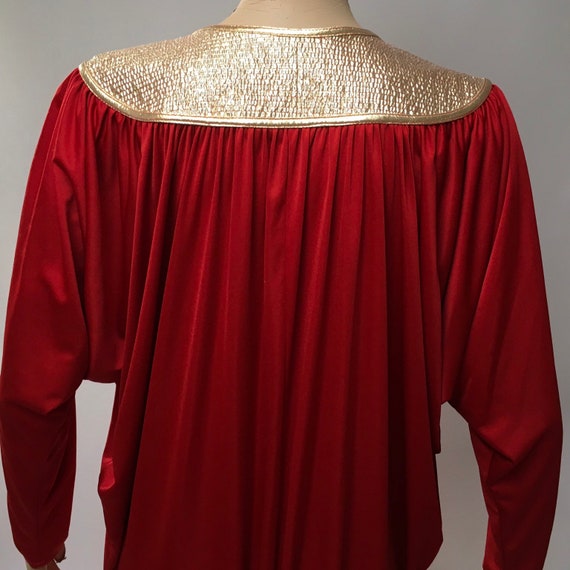 Red Gown Bill Tice Kimono Dress - image 5