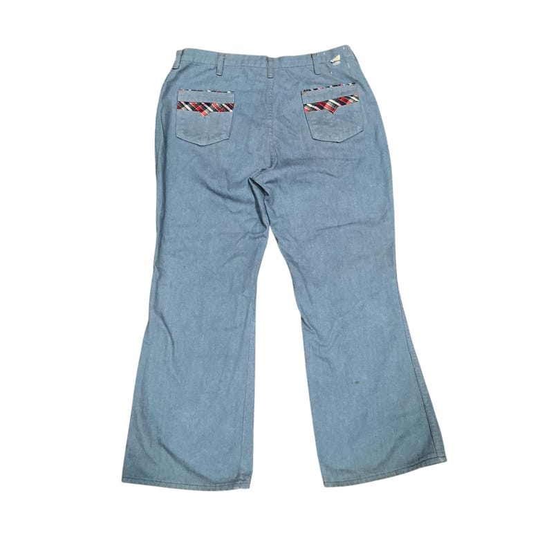 70s Wrangler Jeans Light Blue Flared image 1