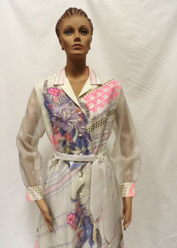 Alfred Shaheen Dress Hawaiian Maxi - image 1