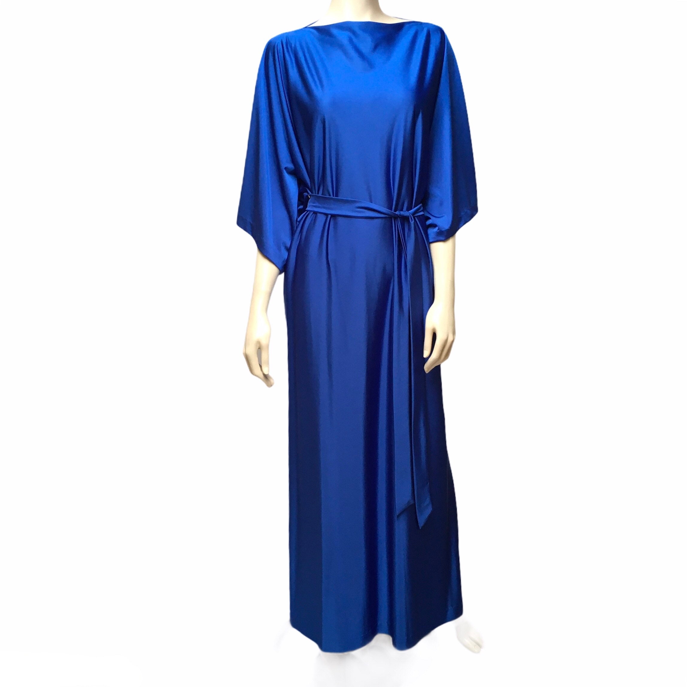 Caftan Hawaii Malama Sophisticates Blue Dress | Etsy