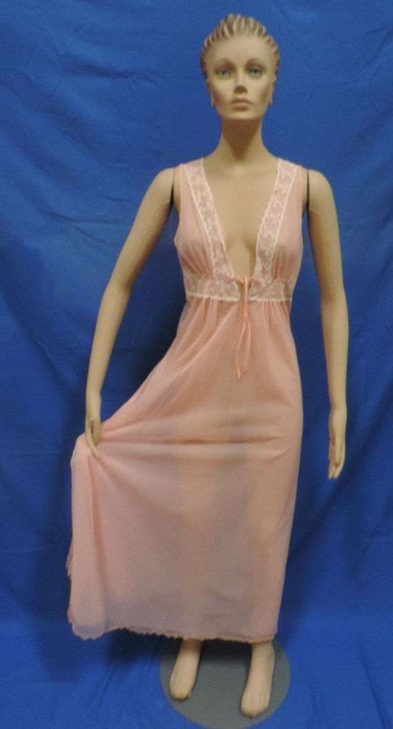 INTIME Sheer Double Chiffon Peignoir Set - image 4