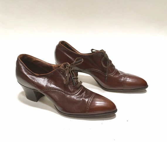 Victorian Oxford Shoes Edwardian Spectators - image 2