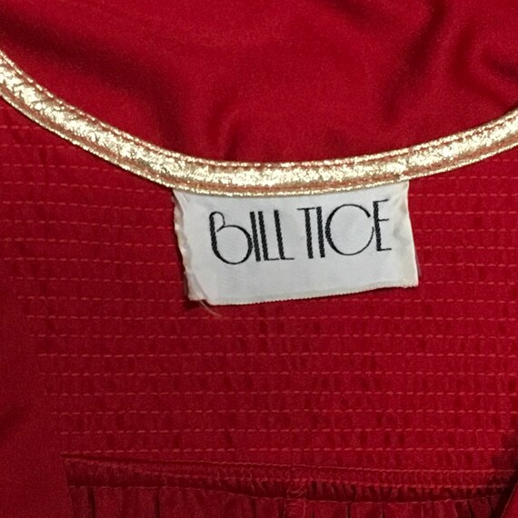 Red Gown Bill Tice Kimono Dress - image 9