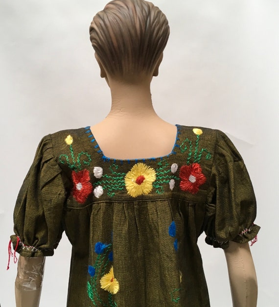 Ethnic Dress Hand Embroidered Floral Maxi Frock V… - image 7