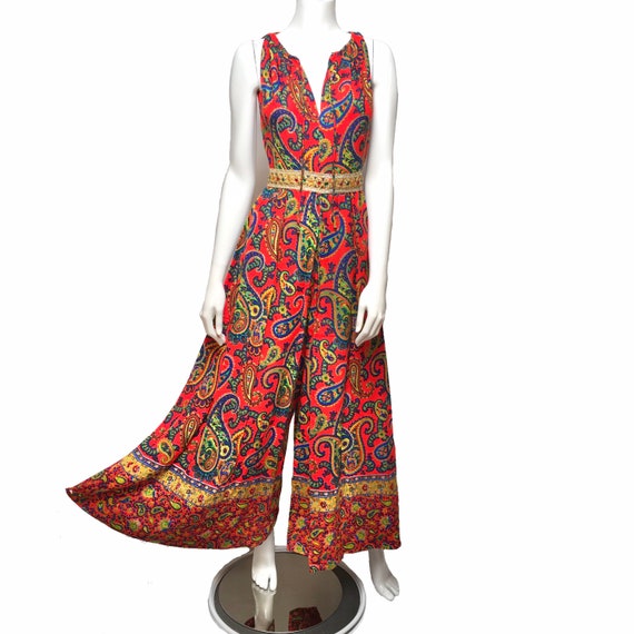 70s Paisley Jumpsuit Lillie Rubin